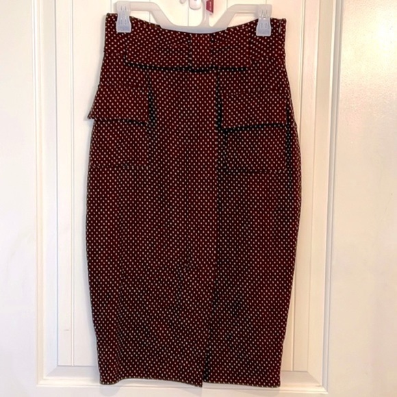 Diane Von Furstenberg brown and cream Pencil Skirt - Picture 1 of 15